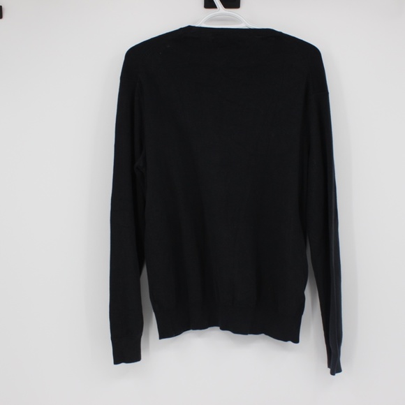 TOMMY HILFIGER Men’s Sweater, Black, Quarter Zip, Cotton, Mohair, Wool Size M - Picture 11 of 12